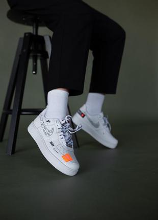 Nike air force 1 low “just do it” (white logo) мужские кроссовки 🔶 найк аир форс7 фото