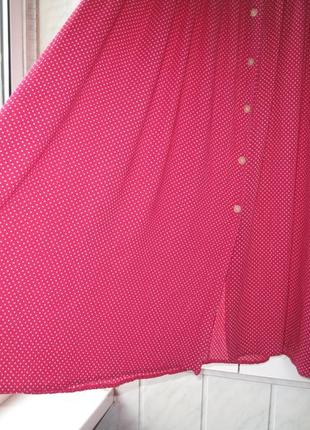 Чудесное платье-миди в винтажном стиле в мелкий горошек3 фото