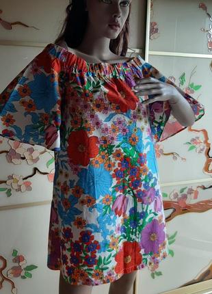 Літнє плаття 100,%котон від h&m