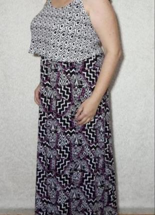 Платье сарафан из вискозы3 фото