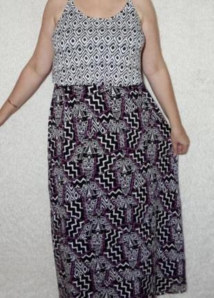 Платье сарафан из вискозы1 фото