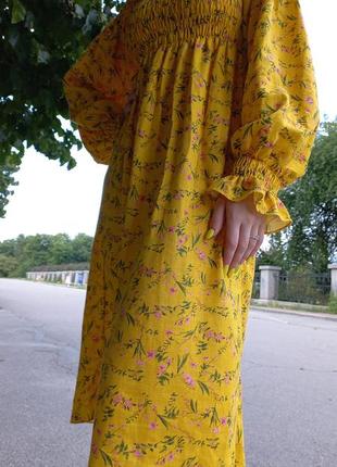 Сукня з натурального льону2 фото