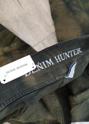 Новые женские джинсы slim облегающие с высокой посадкой в стиле милитари denim hunter9 фото