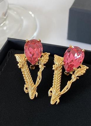 Серьги в стиле versace 7