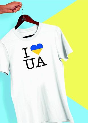 Футболка з принтом "i love ua" push it