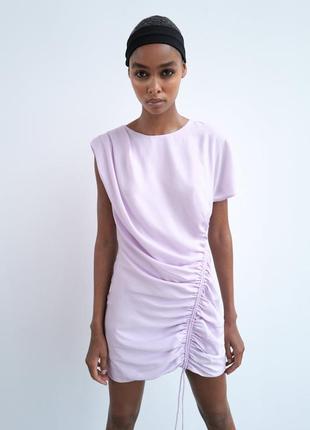 Zara,  m,  легка сукня шнуровка шовковисте7 фото