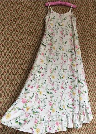 Сарафан платье на запах цветочный принт2 фото