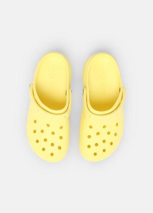 Крокс класік клог жовті crocs women´s classic platform clog banana6 фото