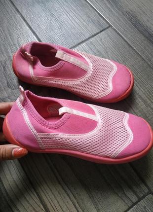 Рожеві аквашузи, взуття для пляжу р. 321 фото
