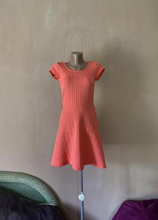 Платя сукня морквяного кольору  фурнітура тканина