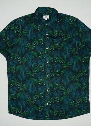 Гавайська сорочка next regular fit cotton гавайка (xl)1 фото