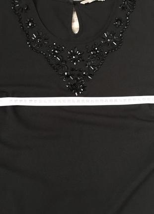 Кофта блуза чорна з камінцями розмір 16 tu7 фото