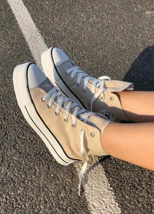 Converse lift cream beige женские кеды конверсы3 фото