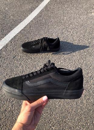 Чоловічі кеди vans old skool black вансы чорні