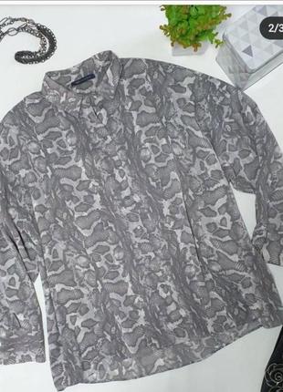 🖤стильная удлиненная  рубашка свободного фасона в змеиный принт2 фото
