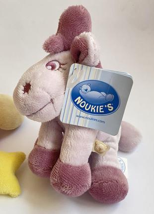 Мягкая игрушка фиолетовая лошадка noukies
