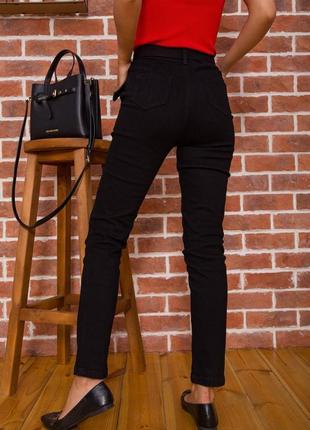 Штани жіночі з ременем колір чорний4 фото