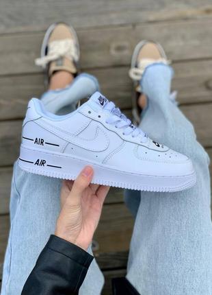 Женские кроссовки nike air force 1 low double air ‘white black’ 36-37-38-39