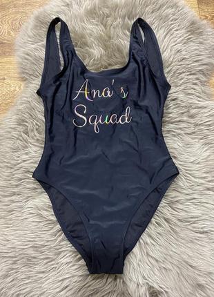 Фирменный сдельный цельный купальник new look