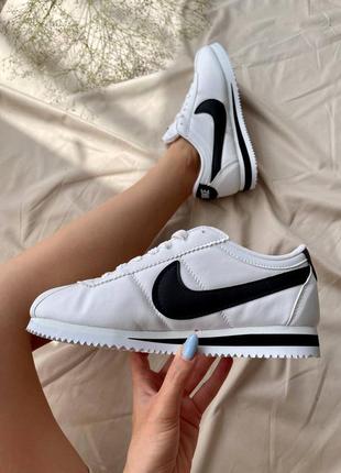 Nike cortez white black, кросівки найк кортез жіночі, женские кроссовки найк4 фото