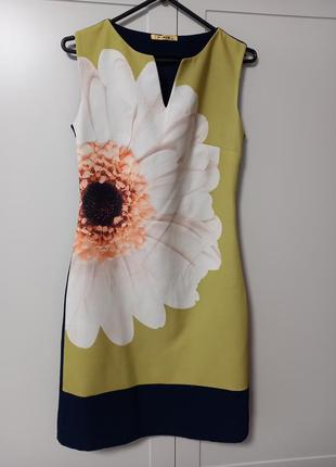 Сукня літня, легка, плаття темно синє 36р, турецьке, пряме,