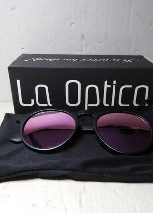 Очки  la optica b.l.m. uv 400 cat 3 women's sunglasses round large oversize3 фото