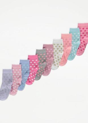 Носки с принтом в горох george 6931