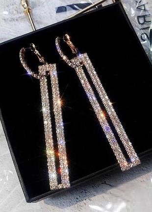 Сережки з кристалами
