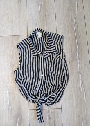 H&m блуза без рукавів