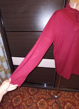 Трикотажная блуза с бантом4 фото