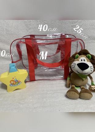 Сумки в роддом, набор из 3х прозрачных сумок для роддома , есть в наличии другие цвета3 фото