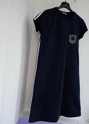 Платье темно-синее стильное на 12-13 лет турция