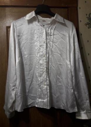 Атласная блузка 58 размер