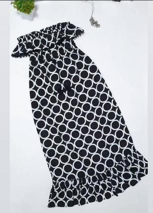 🖤эффектное платье-сарафан макси с воланом по низу1 фото