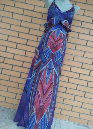 Шикарна сукня плаття сарафан максі креп шифон на пишні форми4 фото