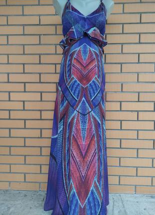 Шикарна сукня плаття сарафан максі креп шифон на пишні форми2 фото