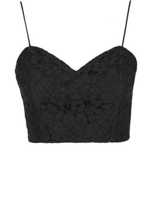 Кружевной кроп топ topshop