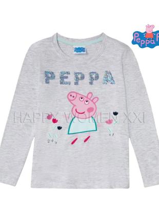 6-8 лет реглан для девочки peppa pig детский лонгслив дитячий лонгслів дівчинка свинка пеппа