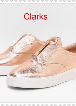 Р.37.5, 39, 41  clarks кожаные слипоны  оригинал3 фото