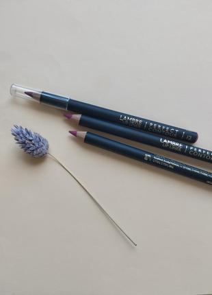 Рожевий олівець для губ lambre perfect contour 12/розовый карандаш для губ ламбре/контурный карандаш ламбре2 фото