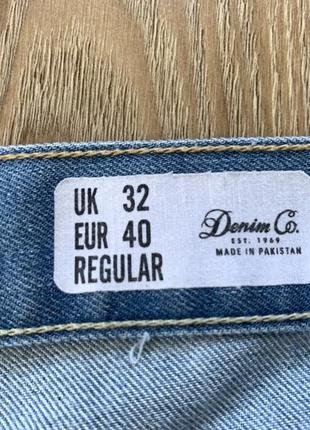 Мужские стрейчевые джинсовые шорты с подворотом denim co6 фото