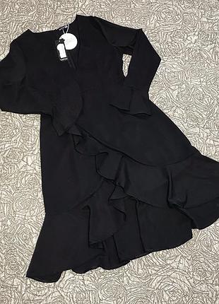Сукня міді чорного кольору boohoo4 фото