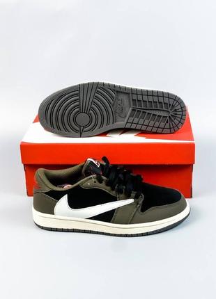 Nike air jordan travis scott мужские кроссовки найк аир джордан4 фото