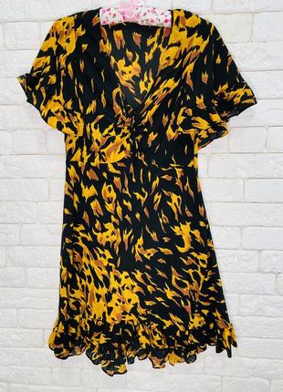 Літня сукня в тигровий принт з віскоза2 фото