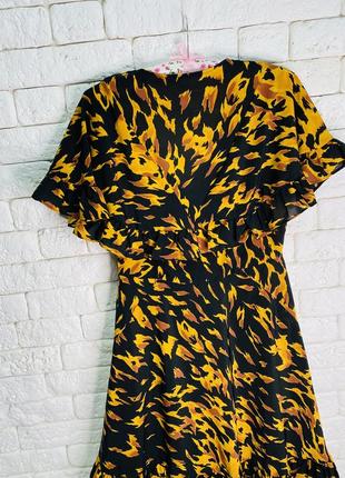 Літня сукня в тигровий принт з віскоза6 фото