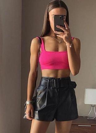 Яркий стильный топ вискоза zara