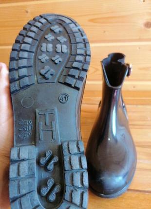 Резиновые сапоги ботинки tommy hilfiger 40-41 р.5 фото