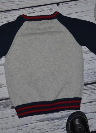 9 - 12 месяцев 80 см обалденно стильный и эффектный реглан свитер джемпер мальчику next некст5 фото