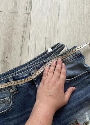 Шорти джинсові джинси з вишивкою вишиванка2 фото