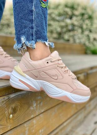 Женские кроссовки nike m2k tekno beige 36-37-39